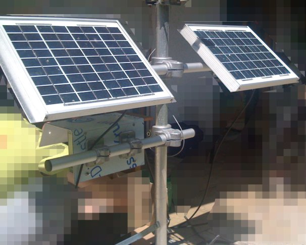 Wetterstation mit 2 Solarpanels